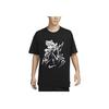 Nike Sb Abstract Print Design Comfortable Loose Fit Crew Neck Short Sleeve T-Shirt Men Tops Black FZ5286-010