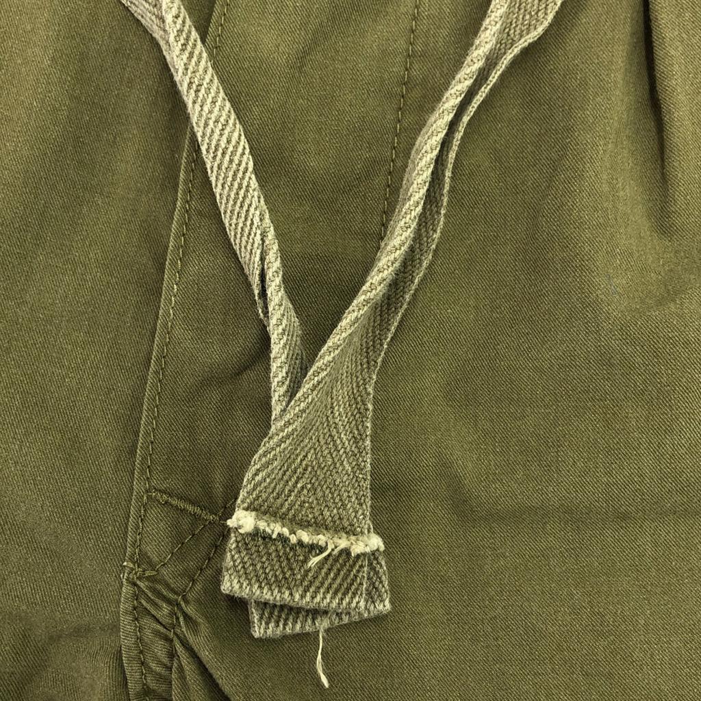 Nigel Cabourn Cropped Cargo Pants Khaki Button Fly Women Used