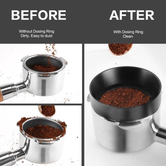 51/53/58mm Magnetic Dosing Ring Bean Brewing Bowl Making Coffee Powder Tool