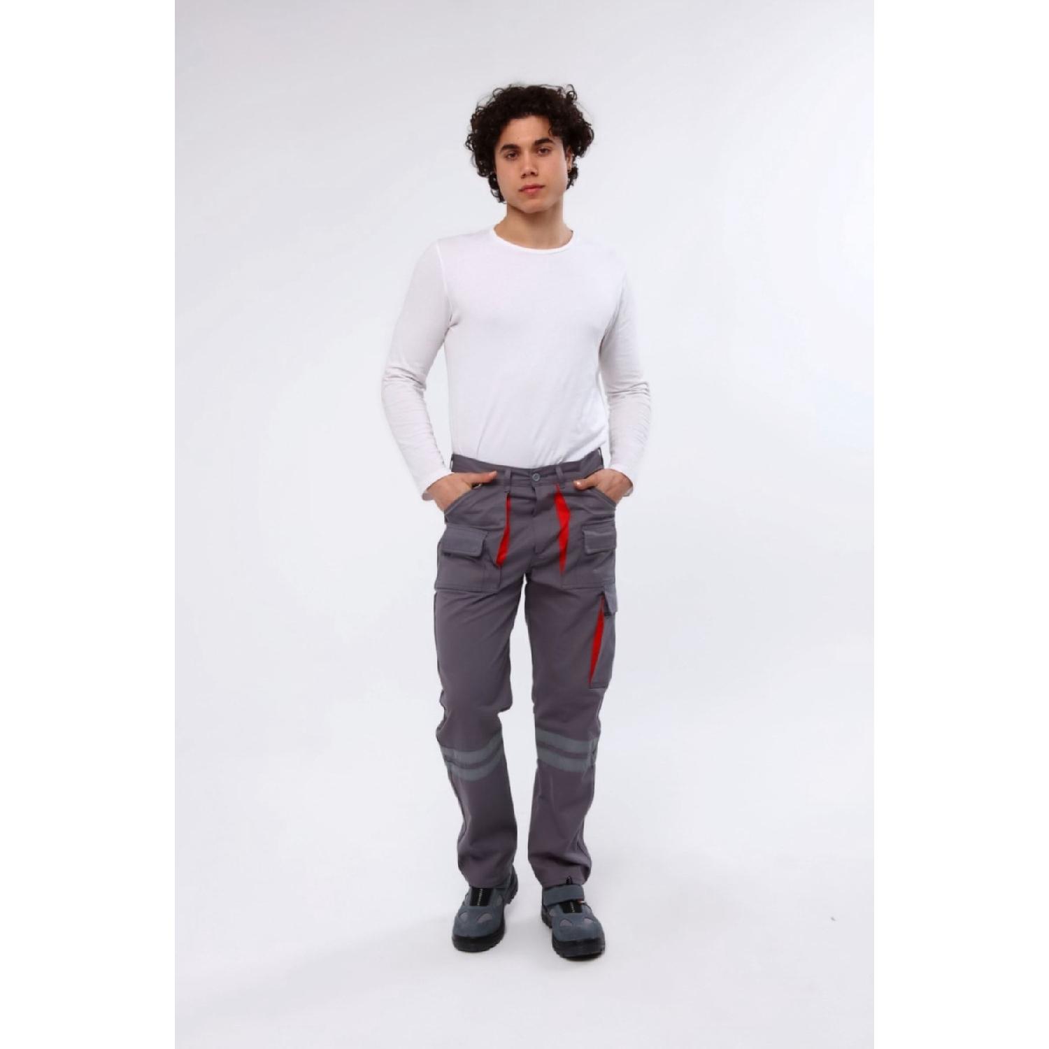 

- Harman Blend Multi-pocket Gray Work Trousers, Worker Trousers, Worker Trousers, Work Clothes S серый