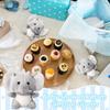 8-4S Mini Elephant Stuffed Animals 4Inch Cute Elephant Plush Toys Baby Stuffed Elephant Toy for Baby Shower Birthday Gifts