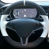 Ratdæksel Sort Læder Ruskind Flet til Tesla Model S 2009- Model X 2012- Biltilbehør