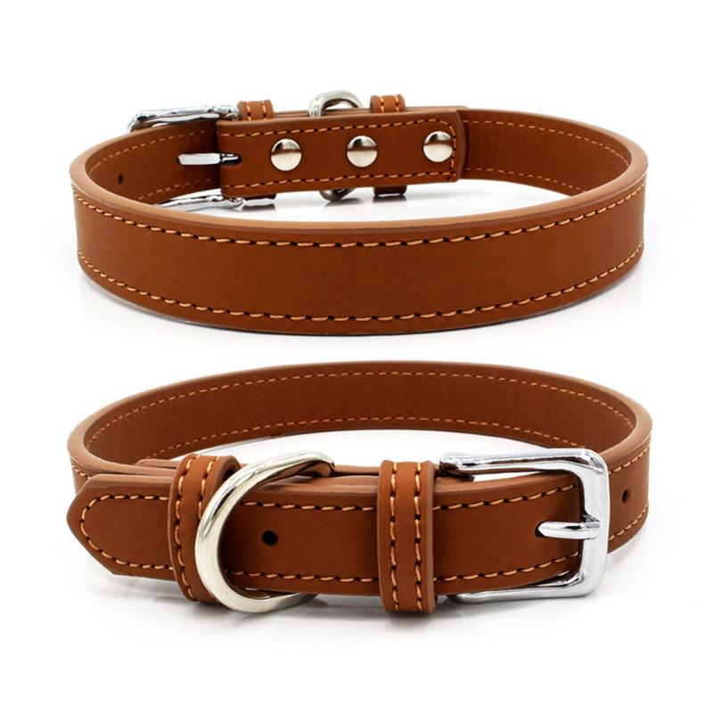 Affordable Comfort Dog Cat PU Leather Collar Adjustable Pet Accessories for Small Dogs Puppy Mascotas Supplies Collier Chien