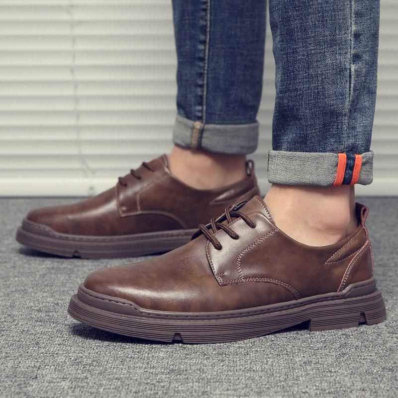 Pantofi din piele pentru bărbați 45 Pantofi Martin din piele Mărime extra mare 46 Rochie business casual 47 Pantofi retro pentru bărbați