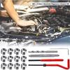 Fixinus 30 Piece M5 x 0.8mm Thread Repair ert Kit, Stainless Steel Thread Repair Kit Helicoil Coil Compatible Hand Tool Set for Auto Repair