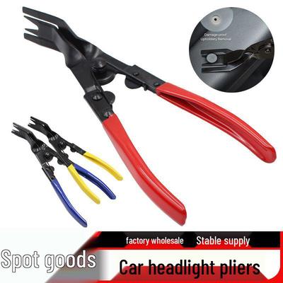 Stumiamojo tipo plastikinio kniedės ir spaustuko nuėmiklio replės automobilio žibintų remontui