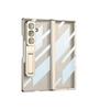 Transparent Samsung ZFold7 Case with Customizable Middle Axis and Integrated Electroplated Stand