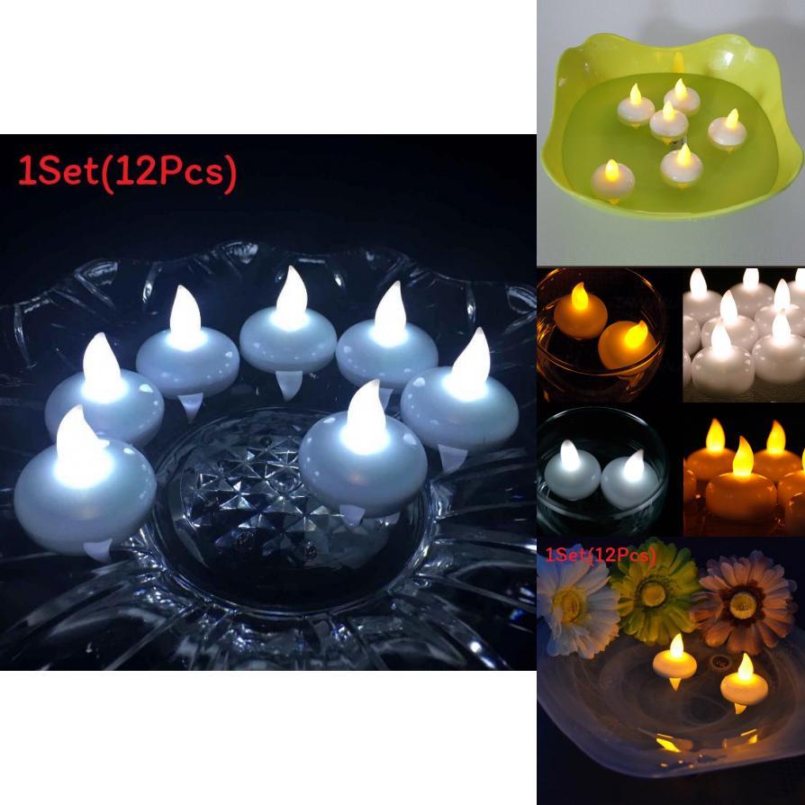 Waterproof Floating Led Candle For Party Decor With Safe Flamefree Design For Events