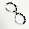 2Pcs Colorful Beaded Bracelets Stackable Star Shapes Pendant Handchain Valentine's Day Bangles Jewelry Trendy Accessory