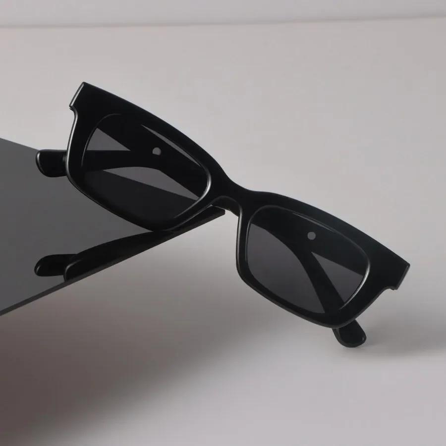 Luxury Sunglasses Women Men Cat Eye Mirror Square Brand Designer Black Sun Glasses Trendy Eyewear Small Frame Cool