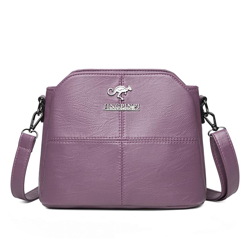 Women's New Shoulder Bag with Large Capacity, Fashionable Solid Color, Middle-aged Women's Mother Bag, Small Square Bag, Crossbody Bag