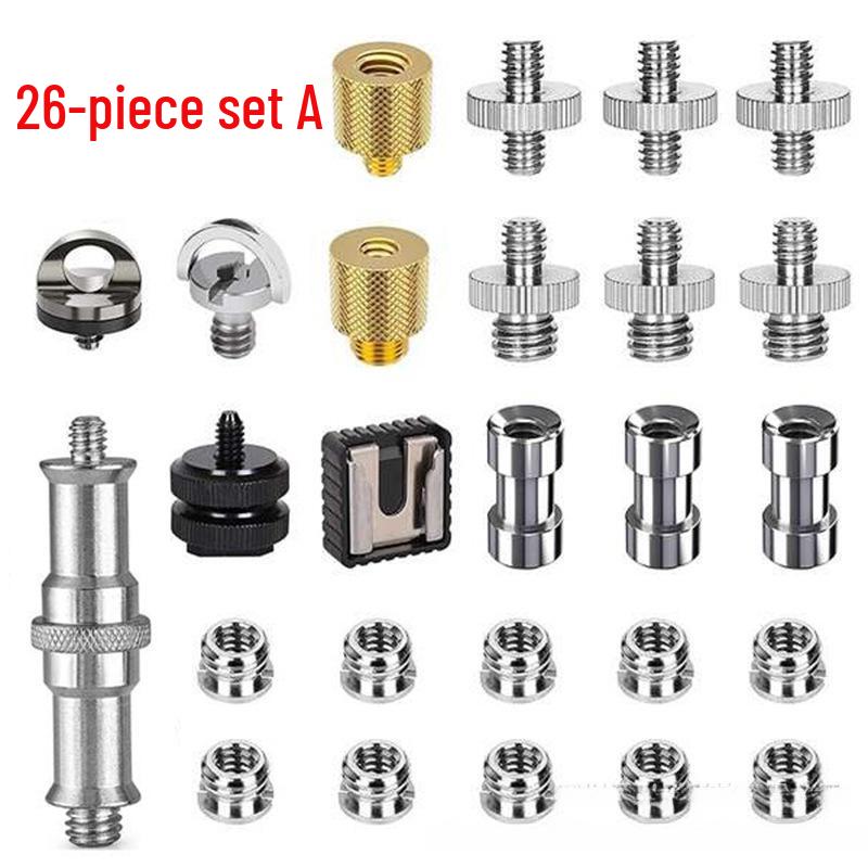 1/4 to 3/8 Hot Shoe Camera Tripod Screw Set