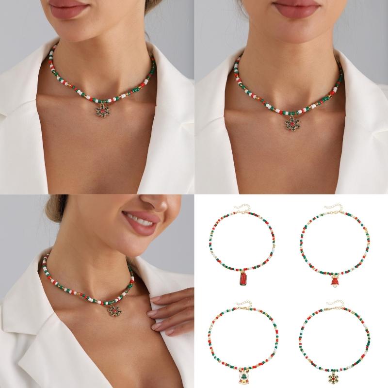 Fanciful Multicolored Sequined Mixture Necklace Comfortable Christmas Decoration For Parties School Incidents Parades