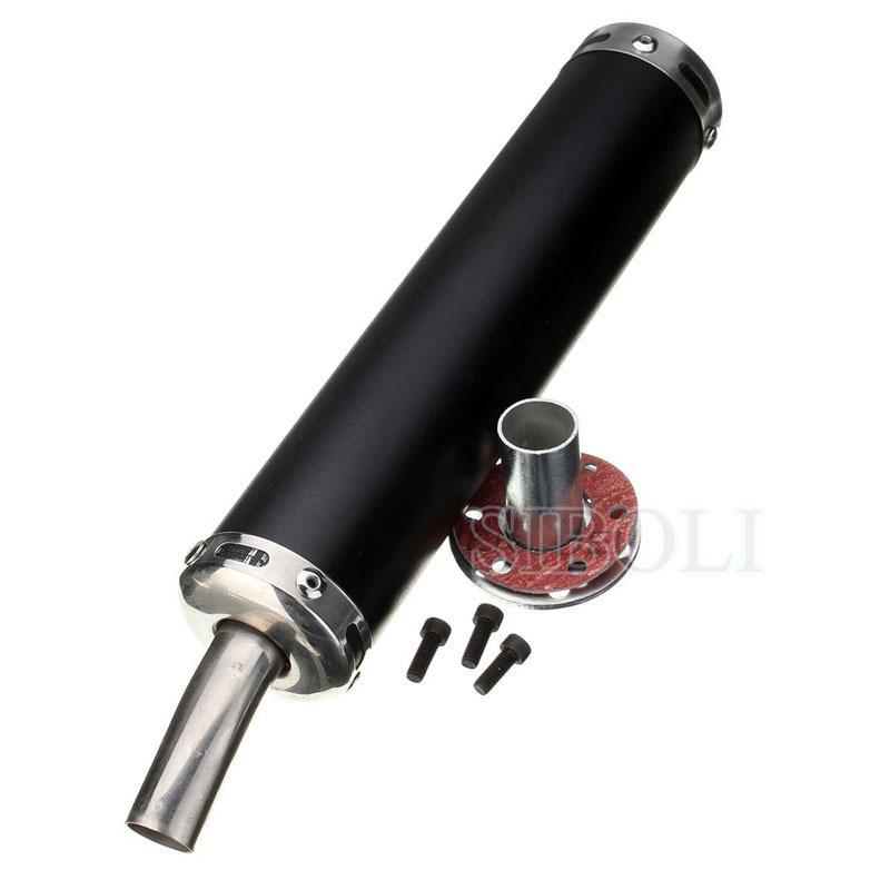 20mm inlet 280mm Universal Motorcycle Exhaust Muffler Pipe For ATV Street Scooter Motocross Escape Moto 50cc 125CC
