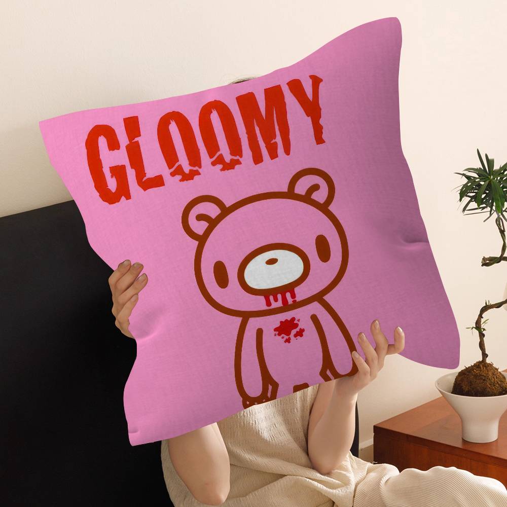 G-Gloomy B-Bear Cartoon Personalized Pillow Dust Cover Bedroom Kids Party Decoration Pillowcase Birthday Children Gift
