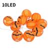 Luci a stringa di zucche di Halloween 3D Lanterne di Halloween per feste Casa Decorazione fai da te Luce bianca calda Luce a batteria