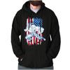 Street Fighter Video Game Guile USA Flag Hoodie Hooded Sweatshirt Men Women
