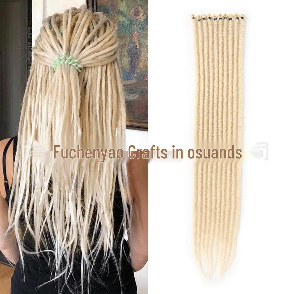 24" Multicolor Gradient Reggae Dreadlock Wig for Women