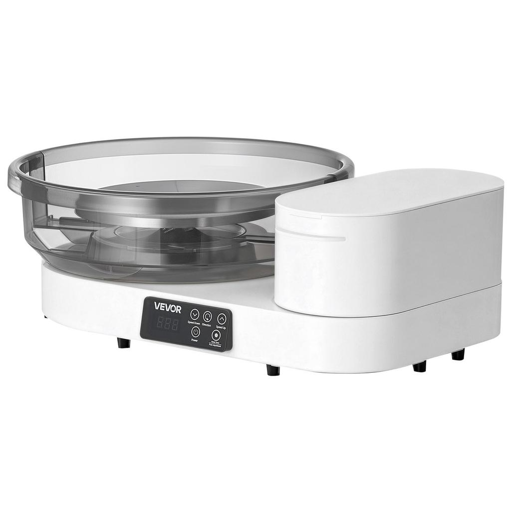 Pottery Wheel for Adults, 36 and 28 cm Turntables, 450W Electric Table Top Pottery Wheel with Foot Pedal, 30-300 RPM Adjustable Speed, Aluminum Body,