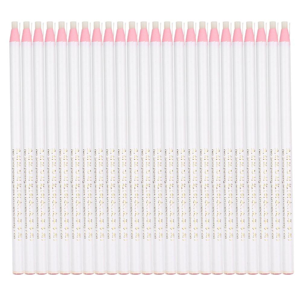 24pcs Multi-Functional Fabric Marking Pencil White Tailor Chalk Pencil  For Tailor