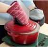 1Pc Striped Duckbilled Cotton Baking Tool Insulation Mitt Home Kitchen Bakeware Microwave Oven Glove