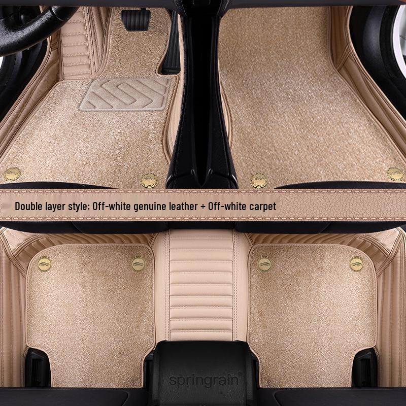 Mercedes-Benz Genuine Leather Full Surround Floor Mats for E-Class, C-Class, S-Class, G-Class, EQC, EQE, GLS, GLE 450 AMG.