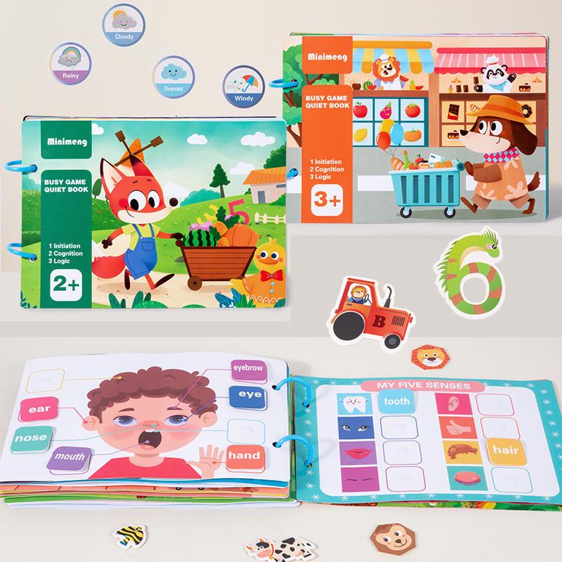 Wooden Tearing Book For Baby And Toddler Educational Play Toy For Early Learning