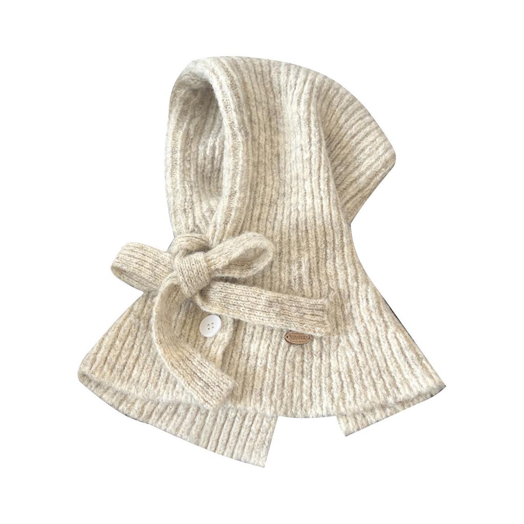 Winter Thickened Warm Ear Protection Big Head Circumference Knitted Wool Hat Women