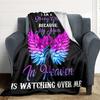 1PC Angel Wings, Mom Memorial Blanket - Soft Warm All-Season Throw for Sofa, Bed, Car, Office, Throw For Sofa Yy250916129