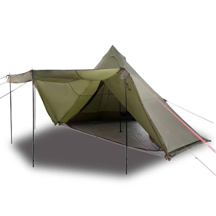 VidaXL Family Tent Tipi 8 Persons Olive Green Waterproof, Tent, Camping Shelter, Garden Shelter, Camping Tent, 4009449