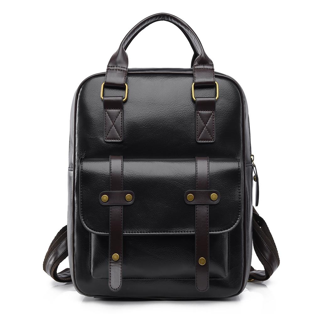 Retro Women's Backpack PU Large Capacity Backpack