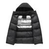 2025 new vest graphene thermal vest waterproof windproof hooded comfortable and simple men's European size