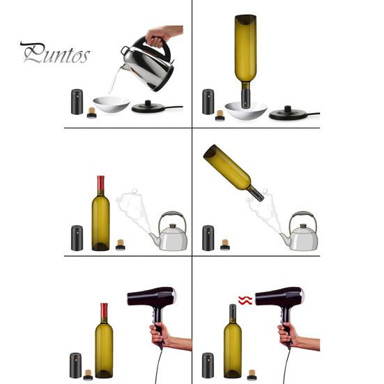 100 st vinflaska kork Bekväm värmekrympande vinflaskproppar Skyddande vinkork för hemköksbar