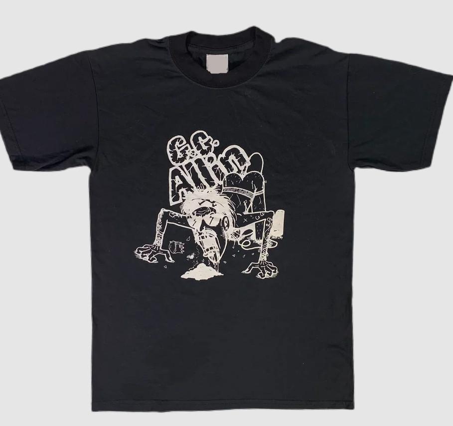 Vintage GG Allin Jeff Clayton Black Rock Adult Cotton Unisex T-Shirt AN019 Unisex T-Shirt XXL