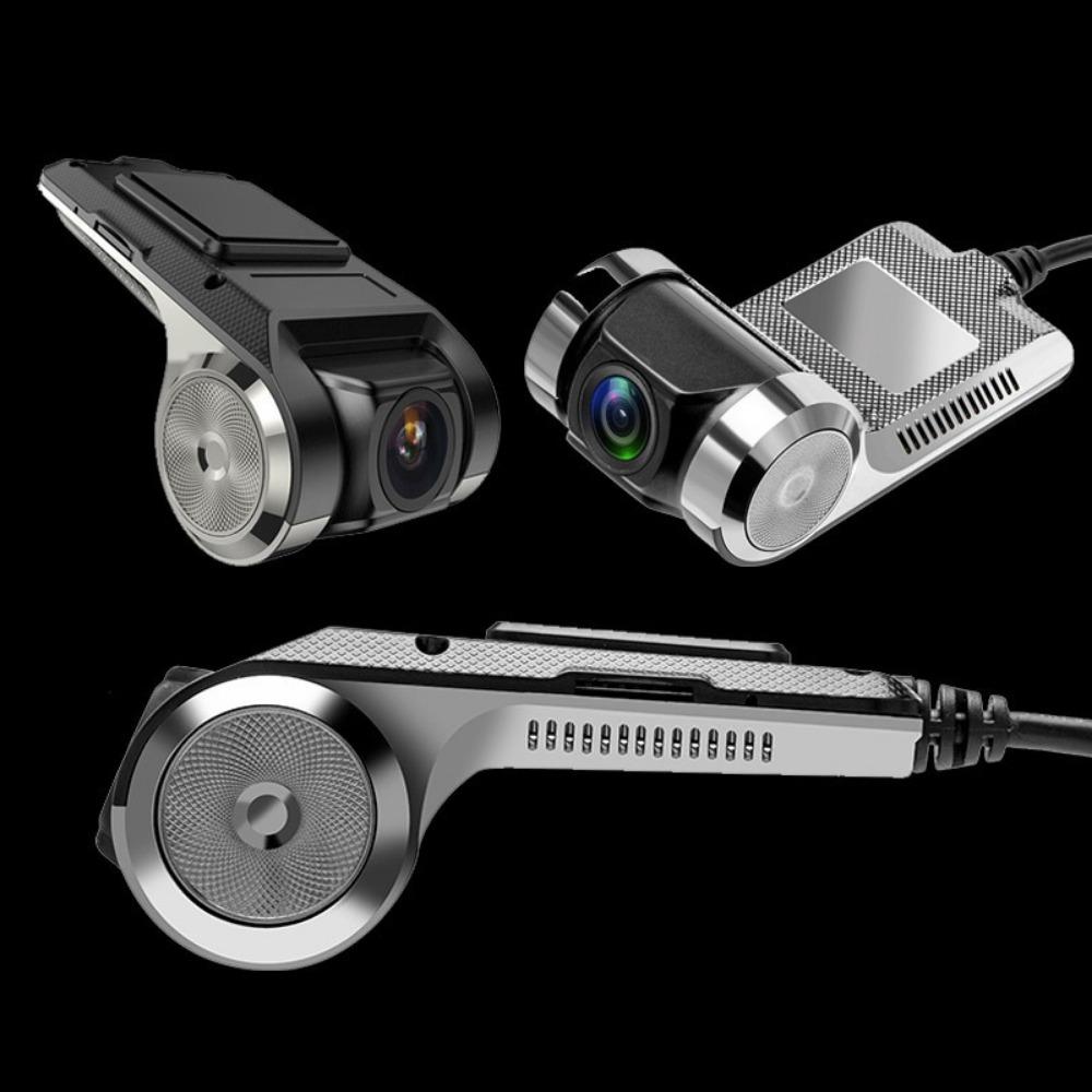 USB HD Night Vision 720P Android Car Dash Cam No Wiring Needed Large Screen Navigation
