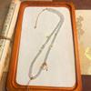 Versatile Red Agate Pendant with White Crystal Southern Necklace Cord
