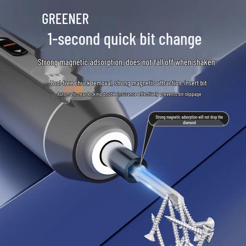 Green Forest Kabelloses Elektrisches Schraubendreher-Set CN-Stecker (Adapter enthalten)