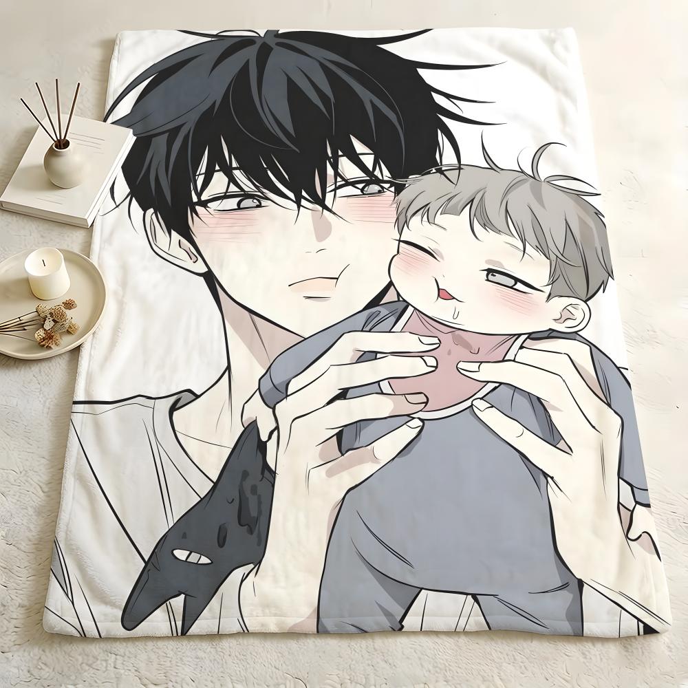 Manhwa L-Low T-Tide I-in T-Twilight Throw Flannel Blanket Skin Soft Suitable for Sofa Living Room Bed Travel and Gifts