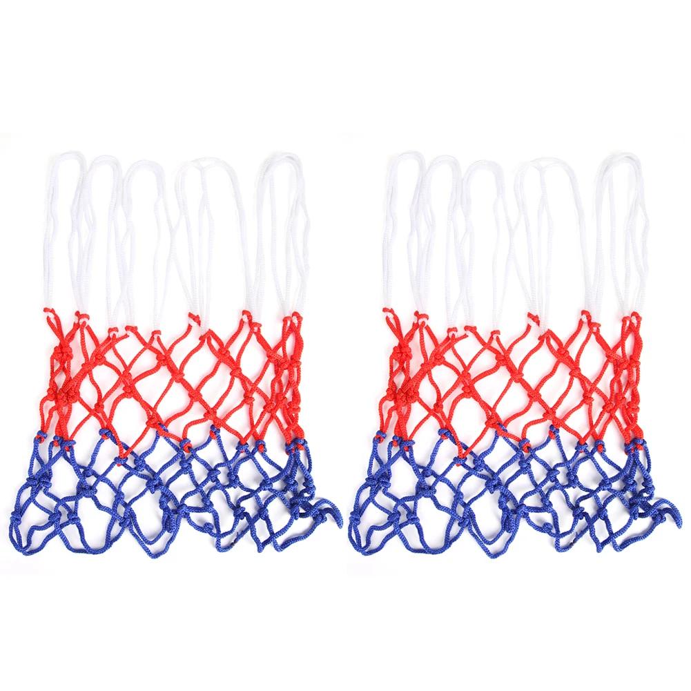 Outdoor Sports Basketball Net Standard Nylon Thread Basketball Hoop Mesh Backboard Ball Sports Entertainment Hoop Basket Rim Net