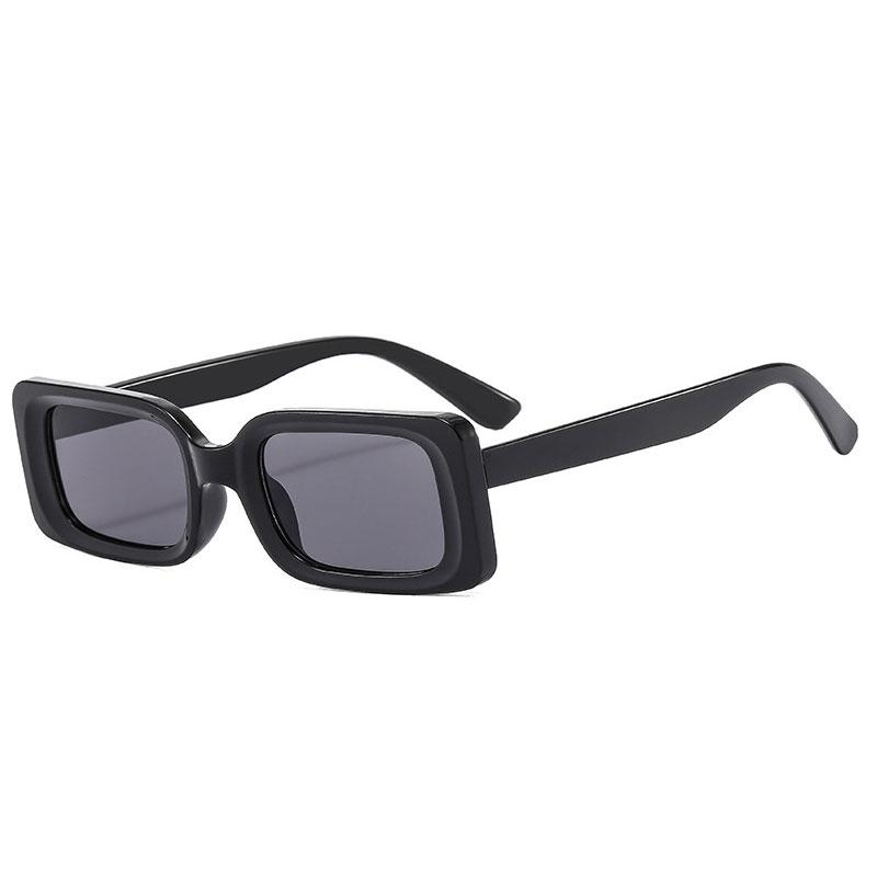Fashion Designer Rectangle Sunglasses Men Retro Punk Square Eyewear Classic Black Driving Sun Glasses UV Protection