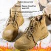 Safety Shoes Work Shoes Fleece-lined Thickened Warm Steel Toe Security Boots Winter Warm Work Boots Construction Work Shoes