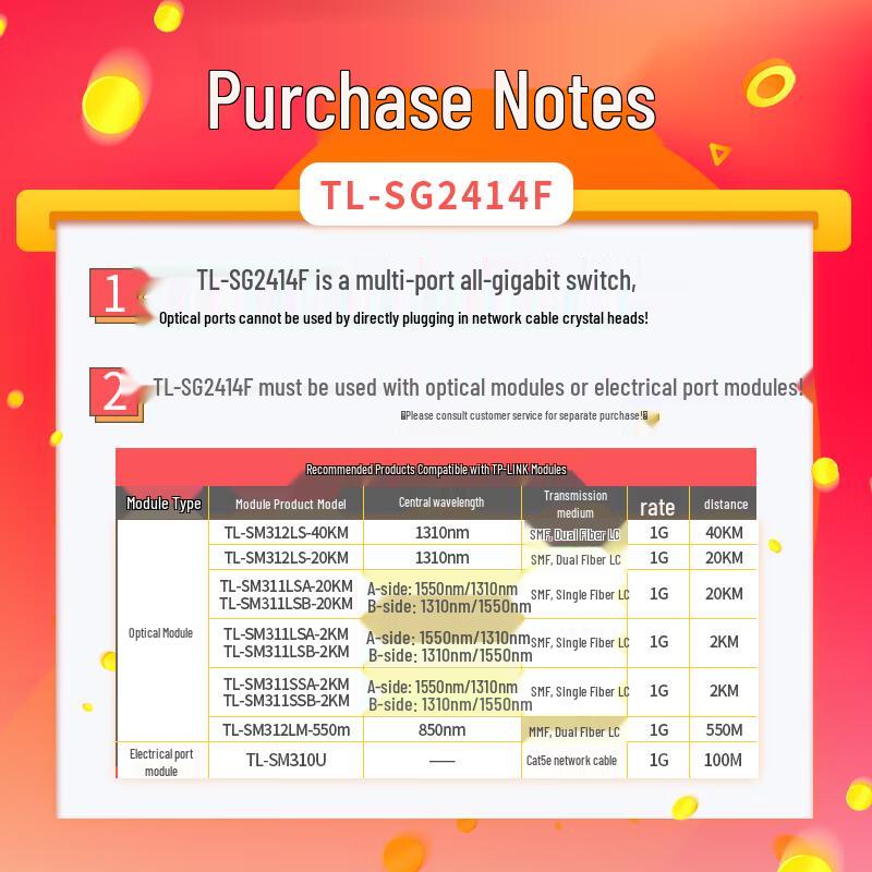 TP-LINK Gigabit and 10-Gigabit Fiber Optic Network Switches