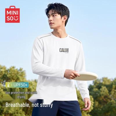 Men's American Colorblock Long Sleeve Quick-Dry T-Shirt