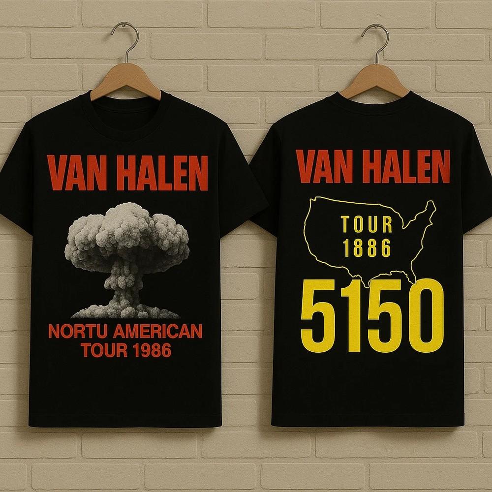 Vintage Van Halen Tour 1986 5150 T-Shirt Unisex All Size S-5XL Unisex T-Shirt XXXL