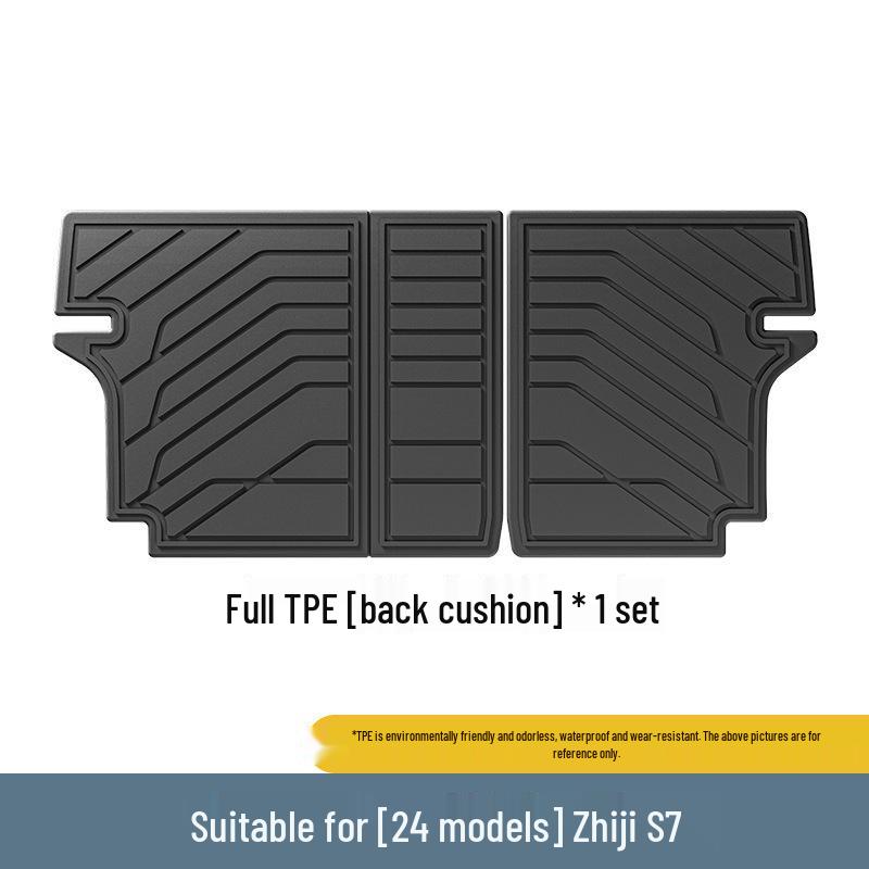 2024 ZHIJIE S7 Car Floor and Seat Back Mats - Eco-Friendly, TPE, Wear-Resistant Trunk Mats.