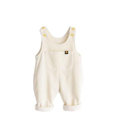Shidayiya Baby Boys and Girls Soft Corduroy Suspender Loose Retro Toddler Bib Pants with Pockets 110 Overalls, Fit, (Size (100-110cm Height),