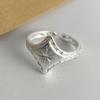 925 Sterling Silver Rings for Women Couple Minimalist Handmade Simple Gold Star Ring Fine Jewelry Gift Prevent Allergy