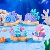 Colorful Aquarium Decoration, Conch Shell House Shaped Fish Tank Decoration Ornament, Resin Tabletop Display Home Decor, Betta Fish Tank Accessory