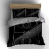 Basketballplatz-Design. Bettwäsche Bettbezug-Sets Bettbezüge Kissenbezüge Geschenke (1 * Bettbezug 2 * Kissenbezüge, ohne Bettdecke)