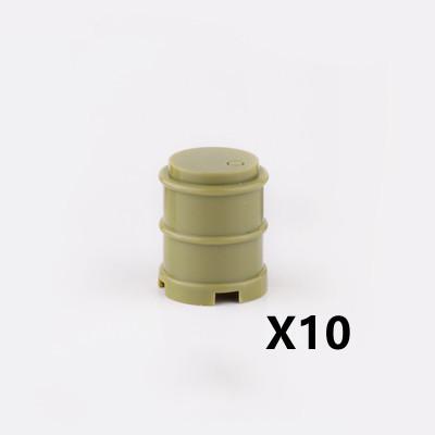 Militärisches Baustein-Soldatenfiguren-Zubehör Zelt Ölfass Sandsack Waffe Kiste Armee Bausteine Geschenk Spielzeug Kinder J034